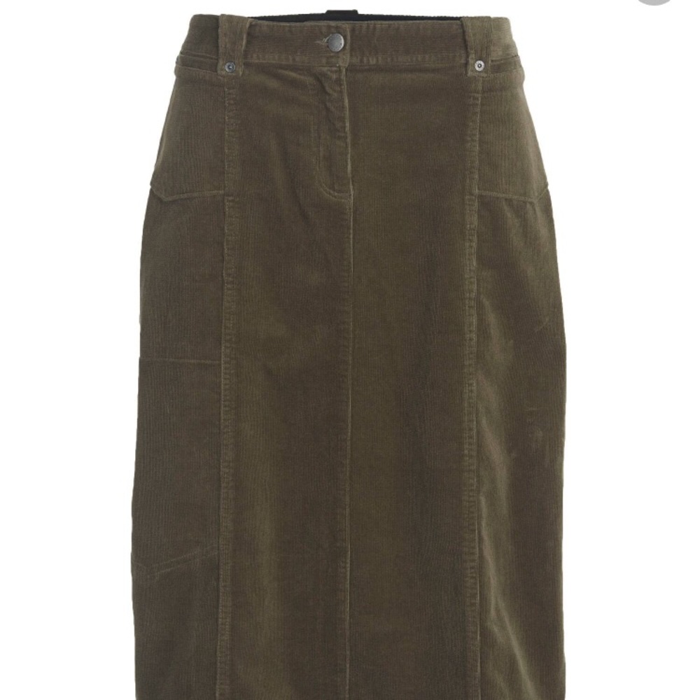 Woolrich corduroy skirt in sage green.